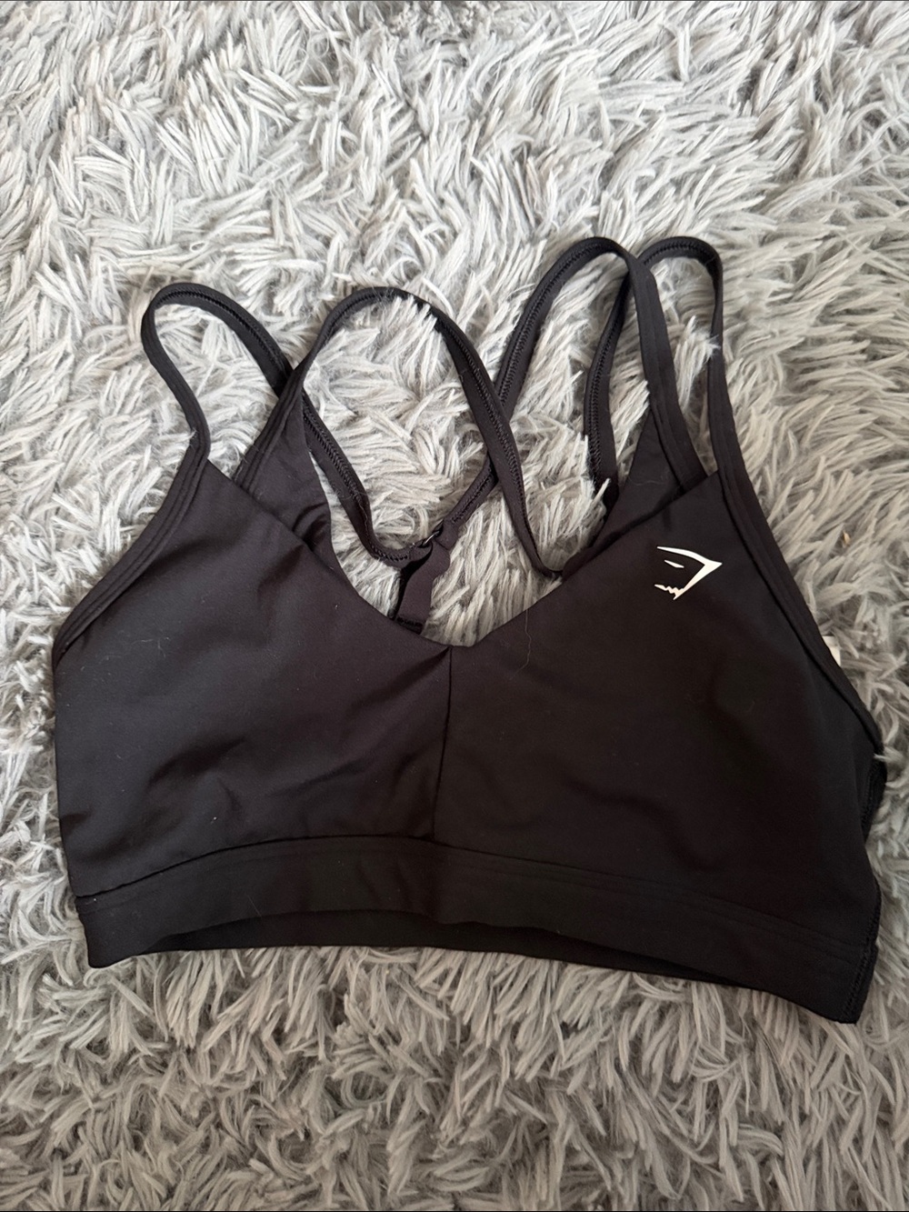 Gymshark Black Double-Strap Support Sports Bra